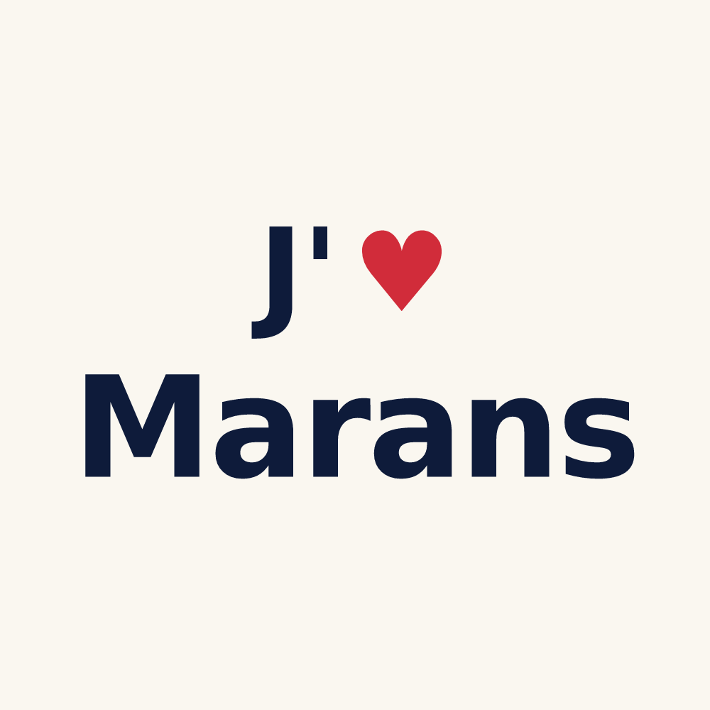 Tasse personnalisée Marans — design J'aime Marans