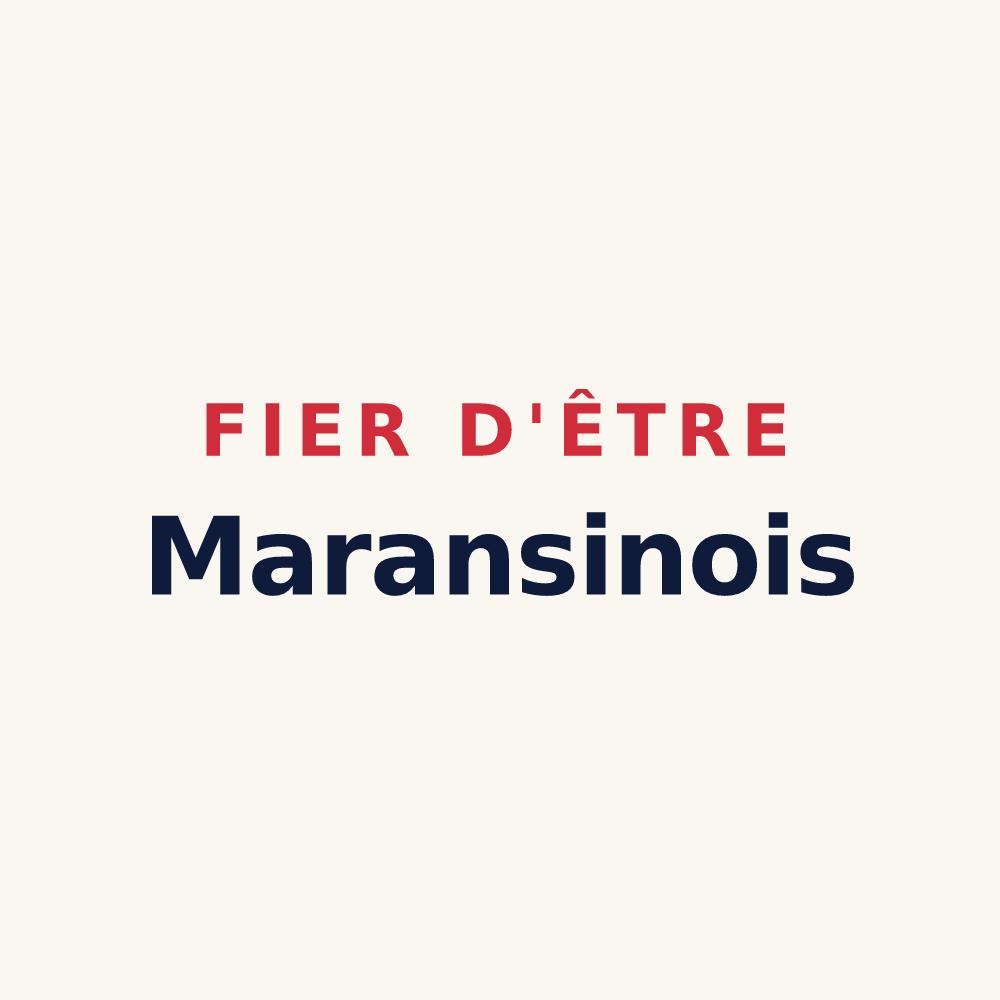 Tasse « Fier d'être Maransinois » — design pour Maransin