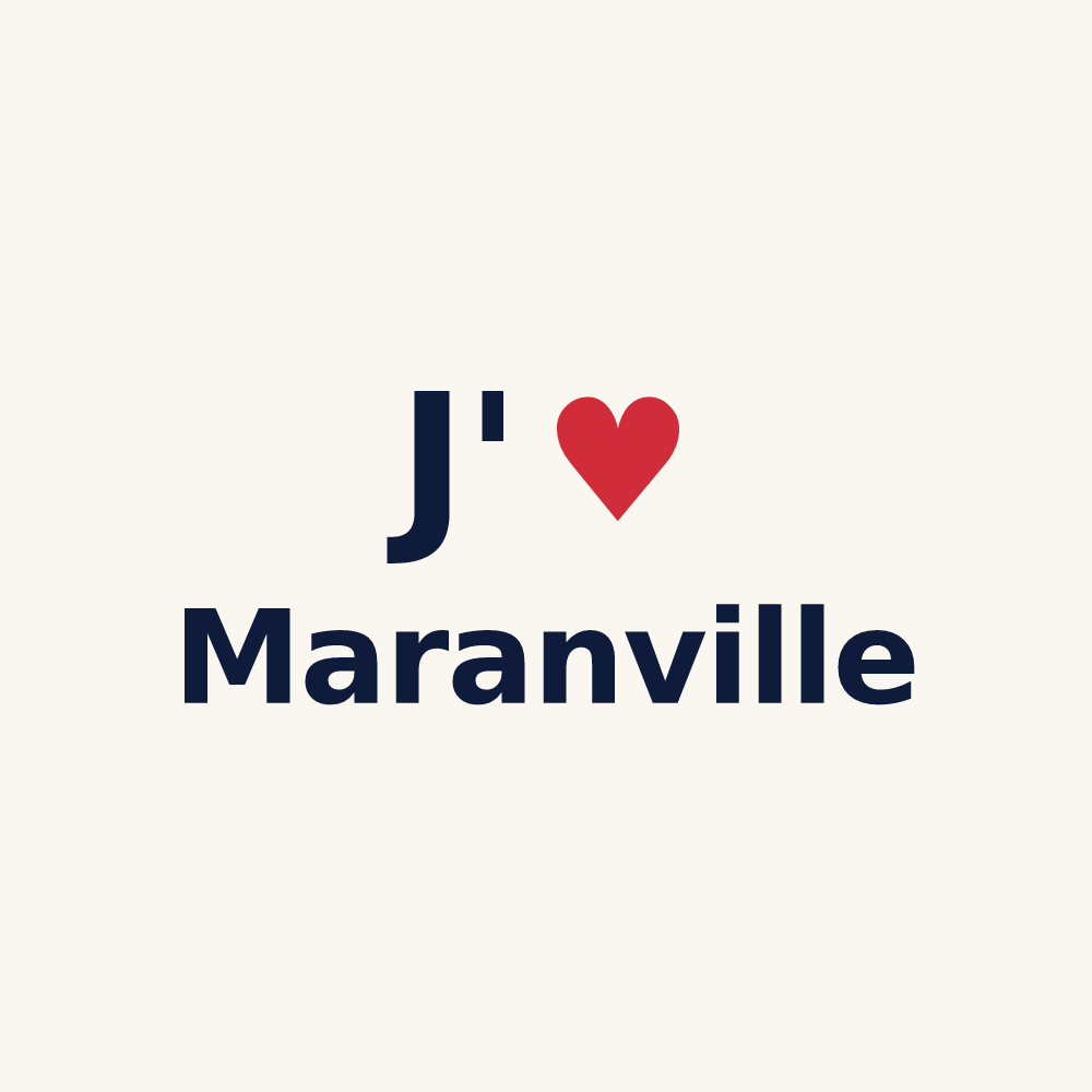 Tasse personnalisée Maranville — design J'aime Maranville