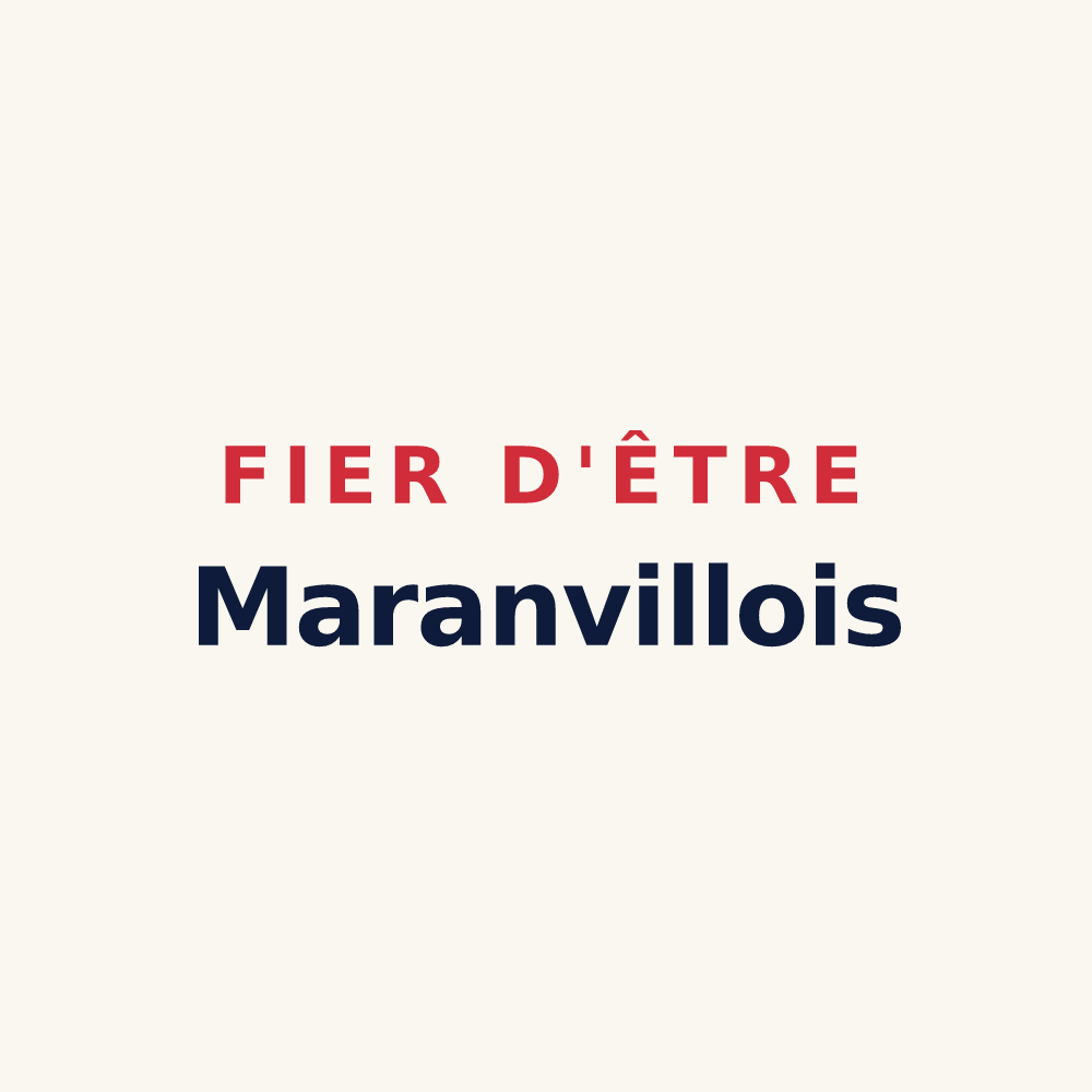 Tasse « Fier d'être Maranvillois » — design pour Maranville