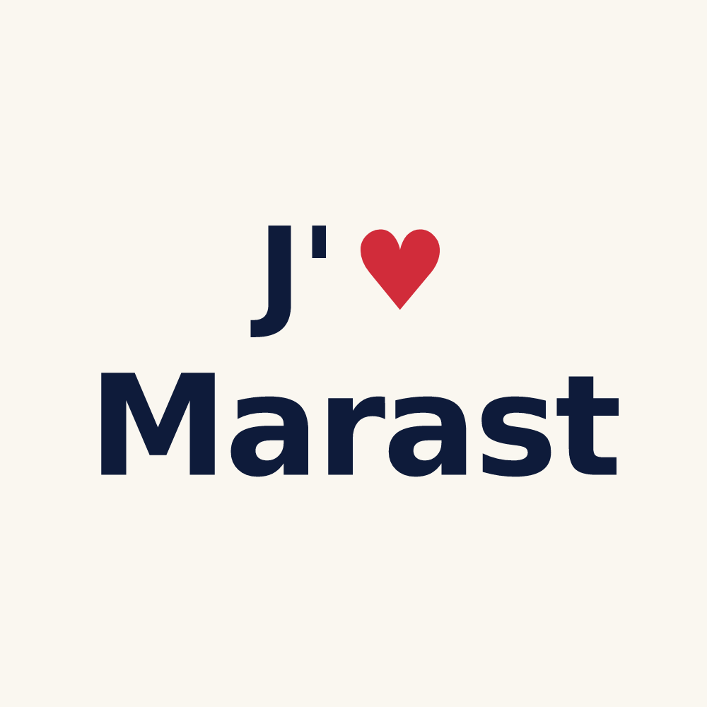Tasse personnalisée Marast — design J'aime Marast