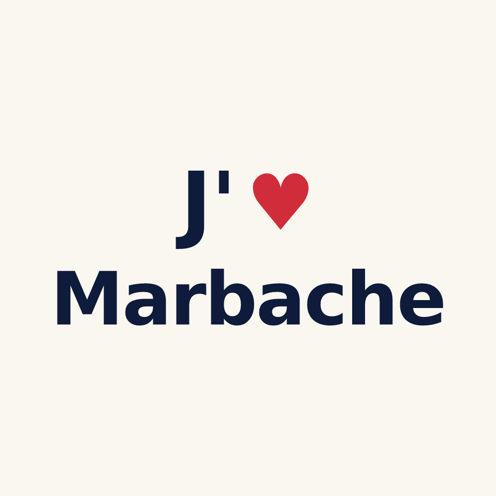 Tasse personnalisée Marbache — design J'aime Marbache