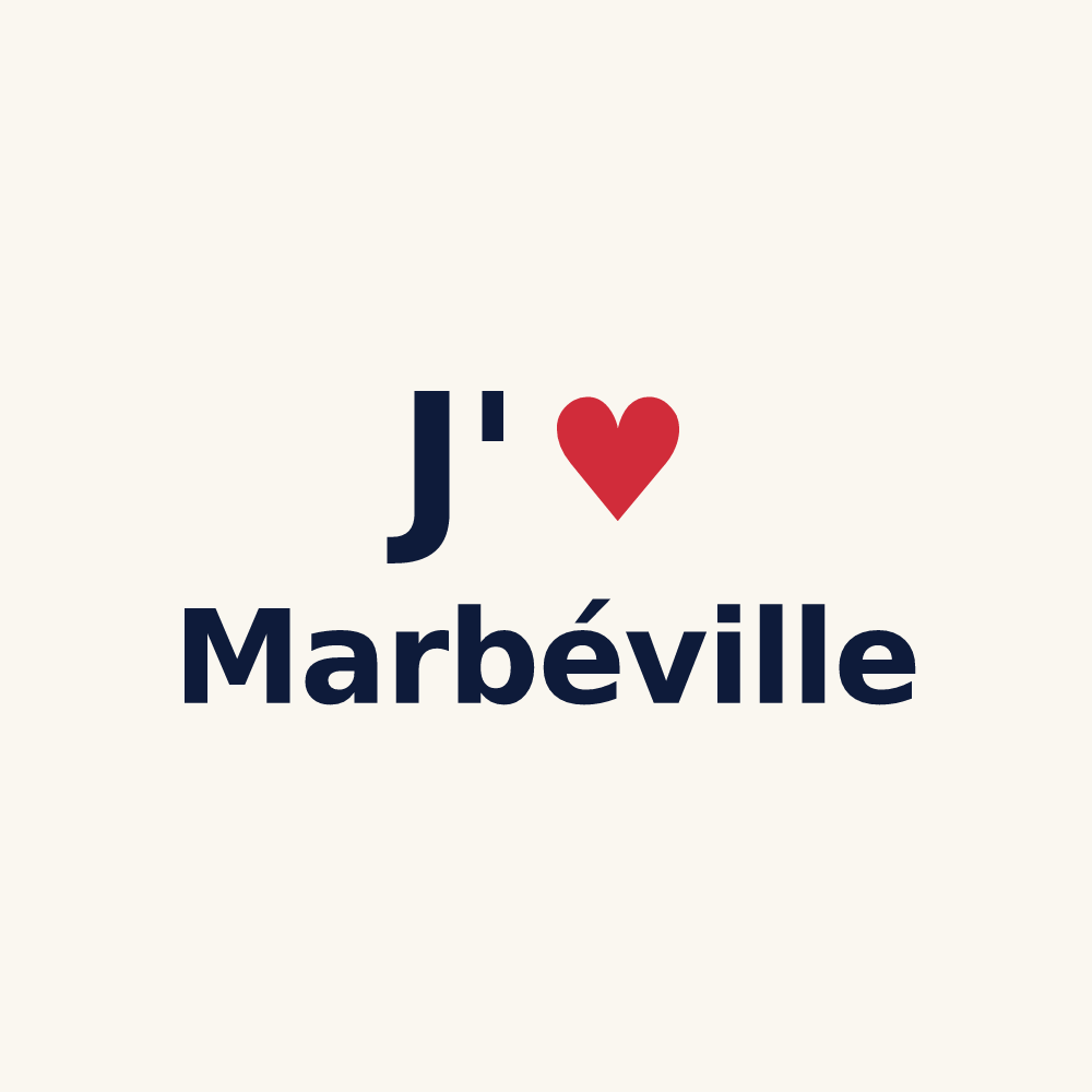 Tasse personnalisée Marbéville — design J'aime Marbéville