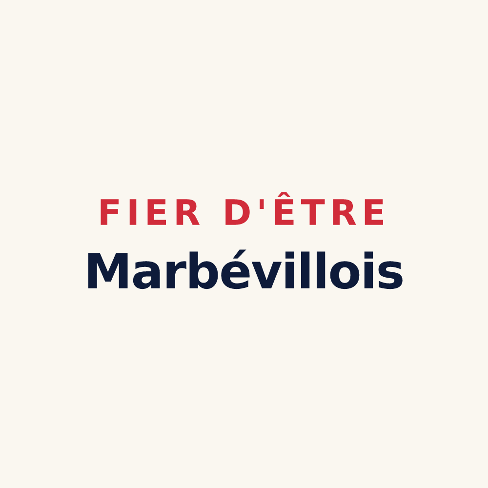 Tasse « Fier d'être Marbévillois » — design pour Marbéville