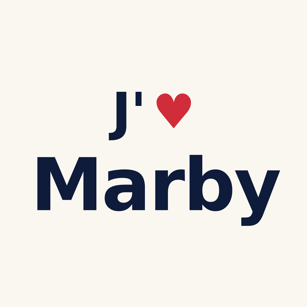 Tasse personnalisée Marby — design J'aime Marby