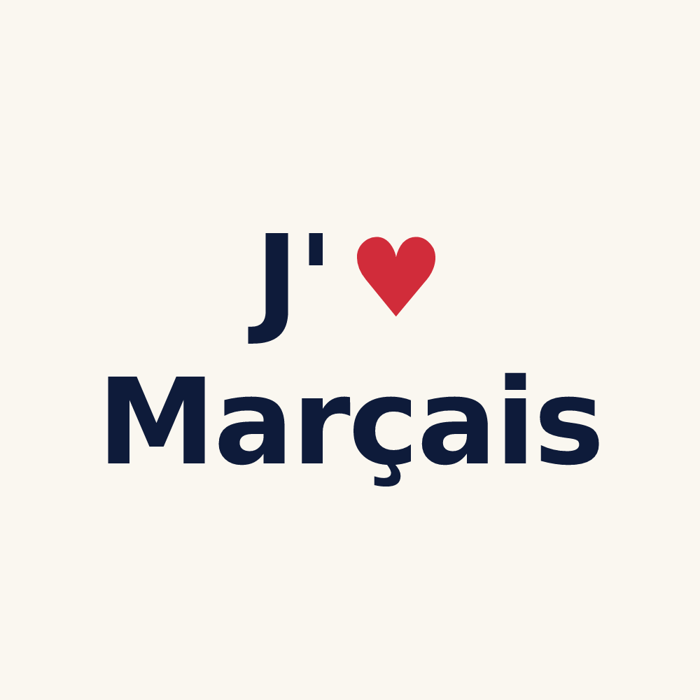 Tasse personnalisée Marçais — design J'aime Marçais