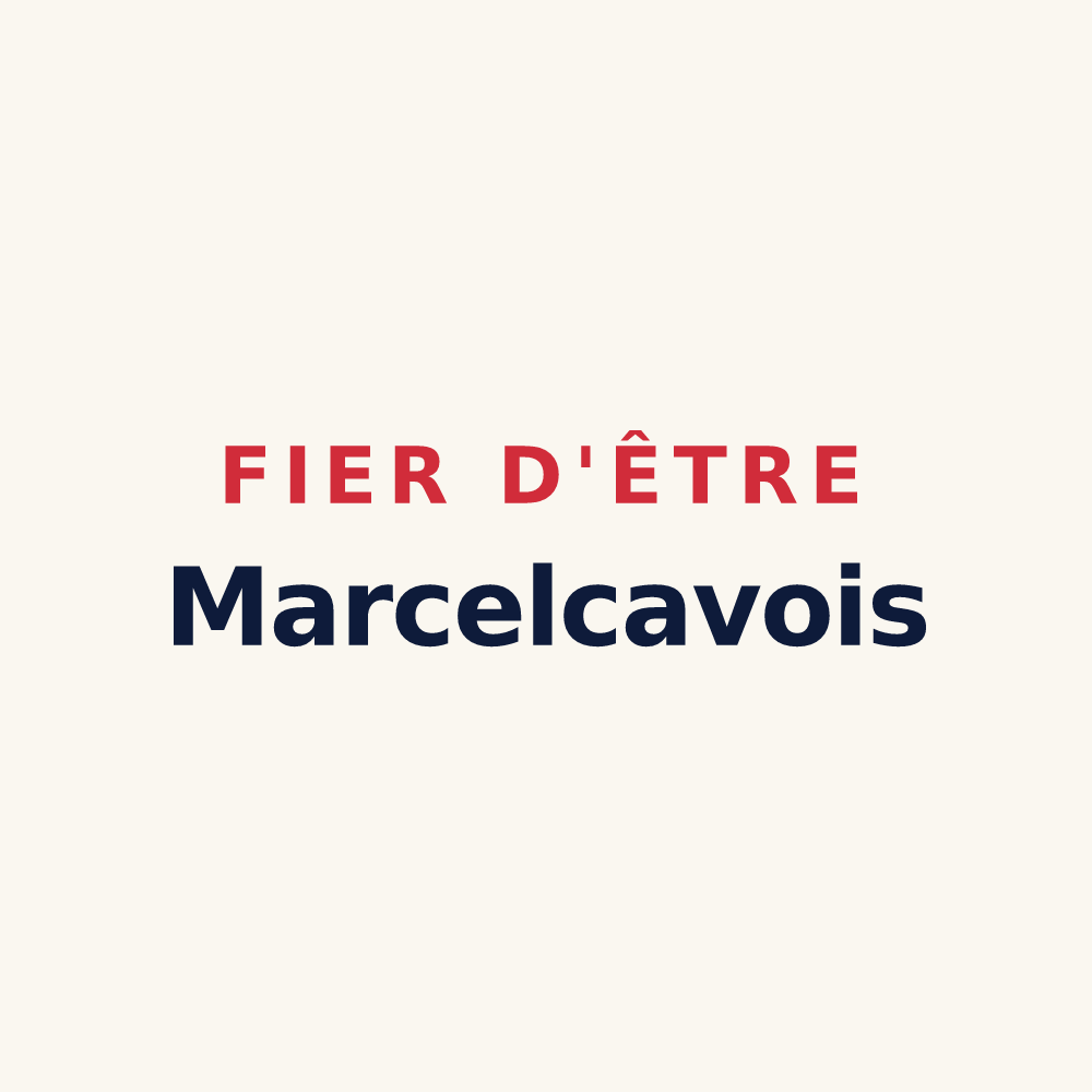 Tasse « Fier d'être Marcelcavois » — design pour Marcelcave