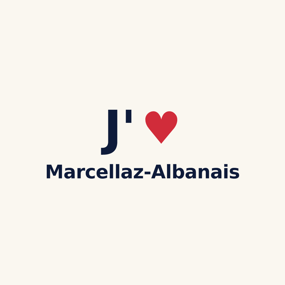 Tasse personnalisée Marcellaz-Albanais — design J'aime Marcellaz-Albanais