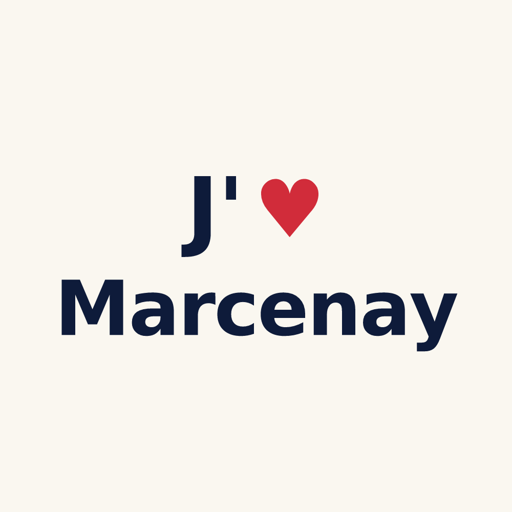 Tasse personnalisée Marcenay — design J'aime Marcenay