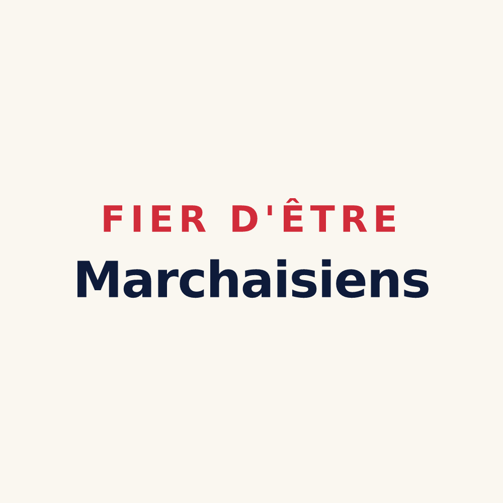 Tasse « Fier d'être Marchaisiens » — design pour Marchais