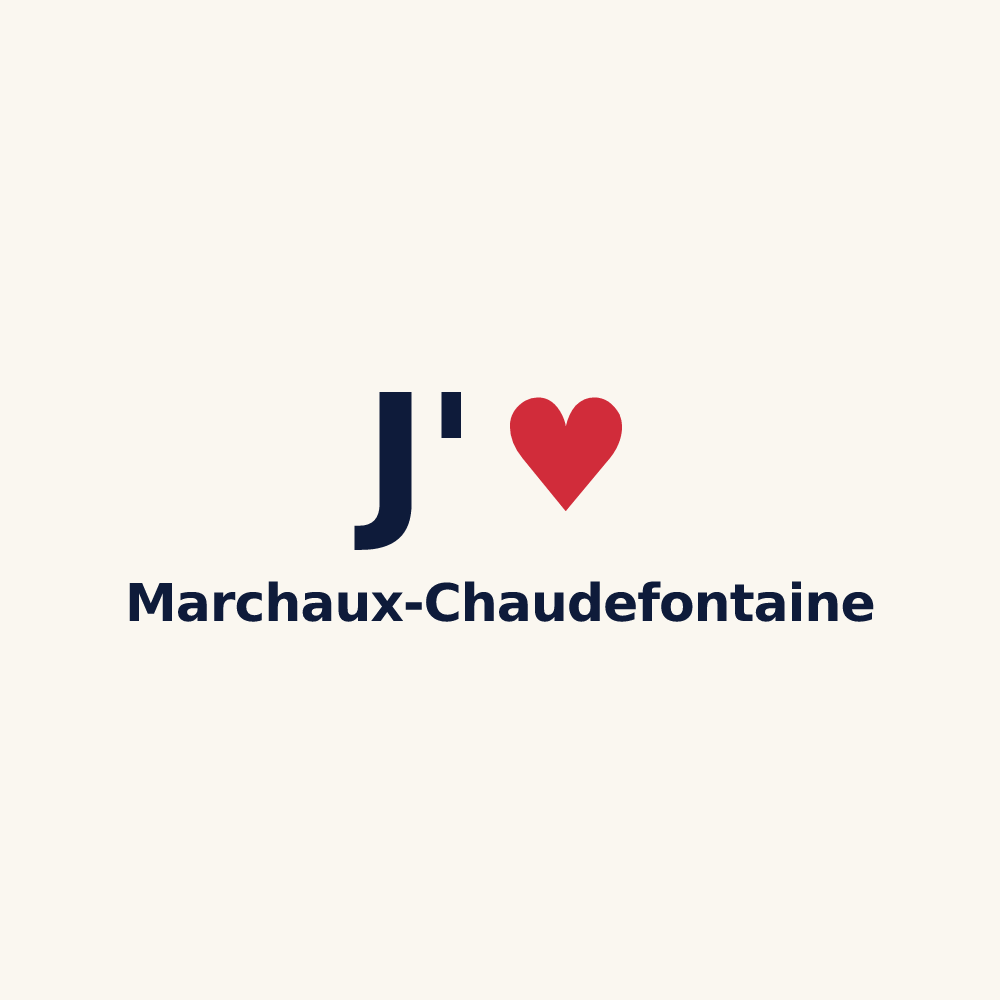 Tasse personnalisée Marchaux-Chaudefontaine — design J'aime Marchaux-Chaudefontaine