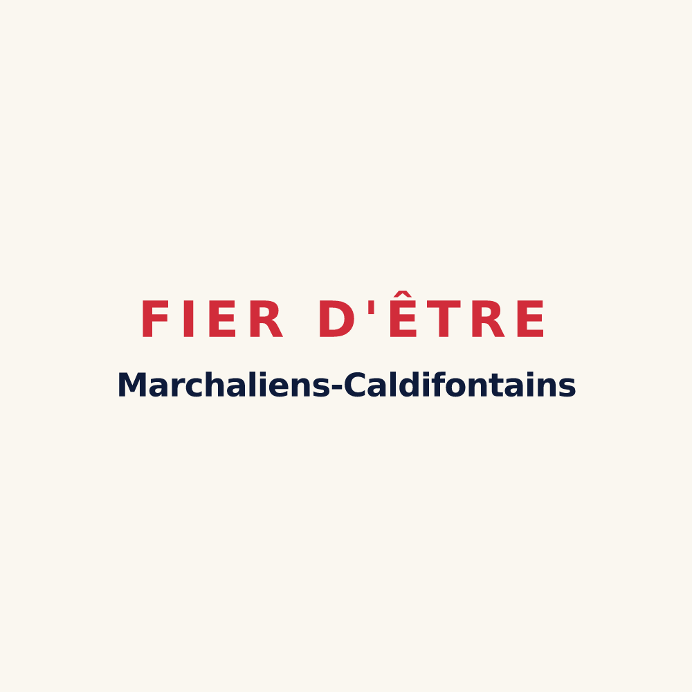 Tasse « Fier d'être Marchaliens-Caldifontains » — design pour Marchaux-Chaudefontaine