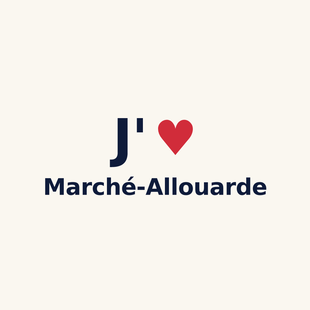 Tasse personnalisée Marché-Allouarde — design J'aime Marché-Allouarde
