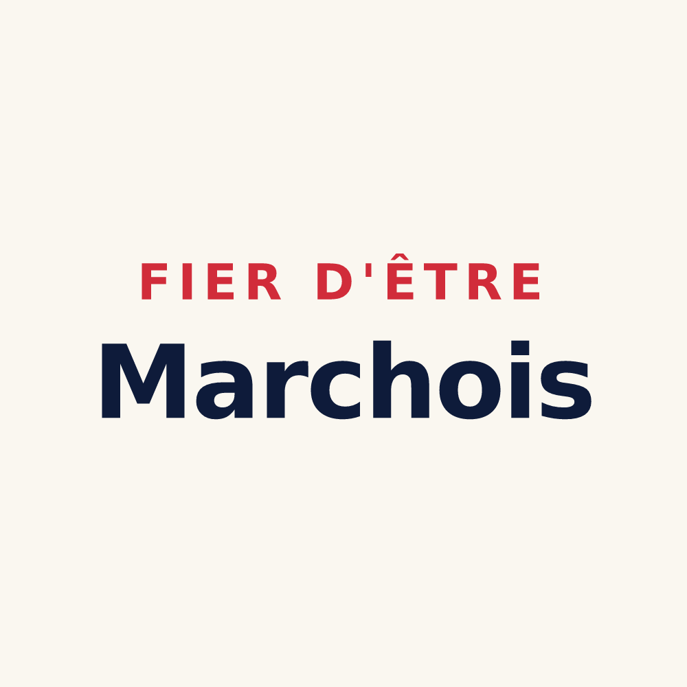 Tasse « Fier d'être Marchois » — design pour Marchémoret