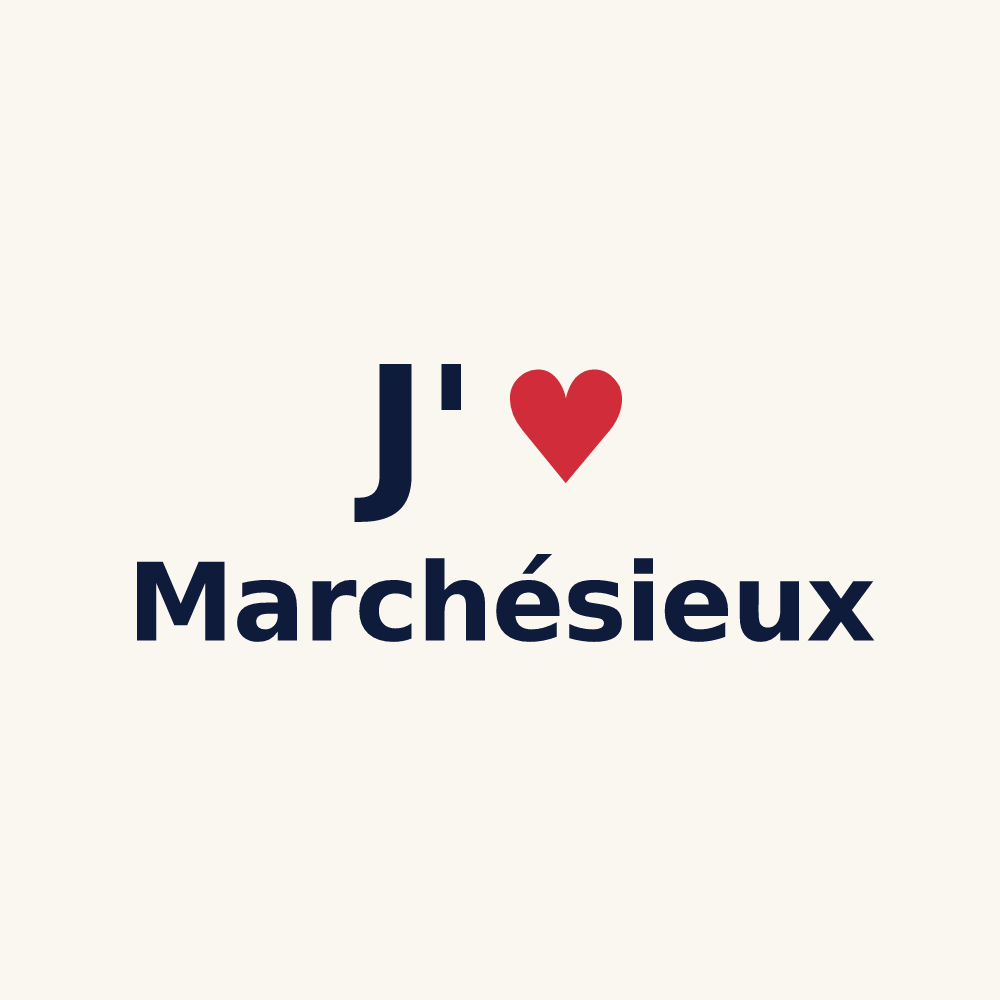 Tasse personnalisée Marchésieux — design J'aime Marchésieux