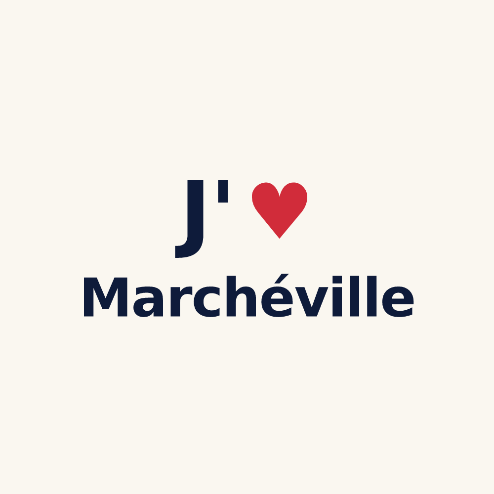 Tasse personnalisée Marchéville — design J'aime Marchéville