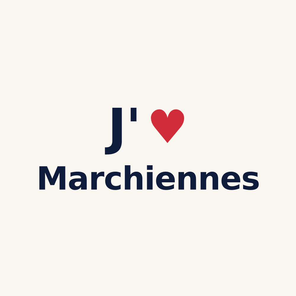 Tasse personnalisée Marchiennes — design J'aime Marchiennes