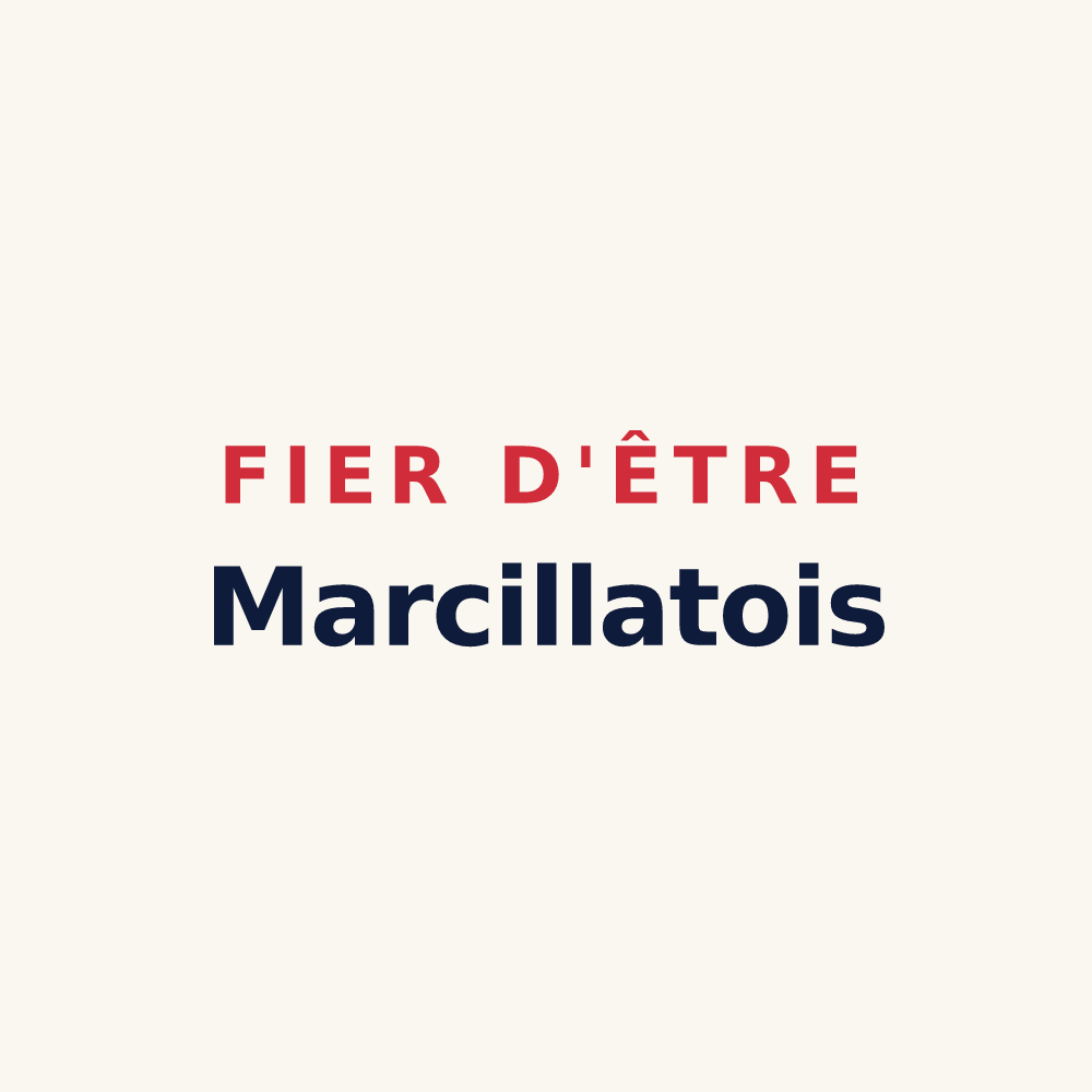 Tasse « Fier d'être Marcillatois » — design pour Marcillat-en-Combraille