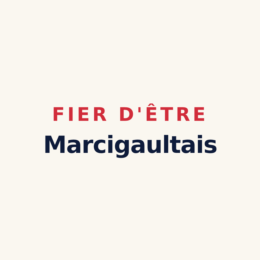 Tasse « Fier d'être Marcigaultais » — design pour Marcilly-en-Gault