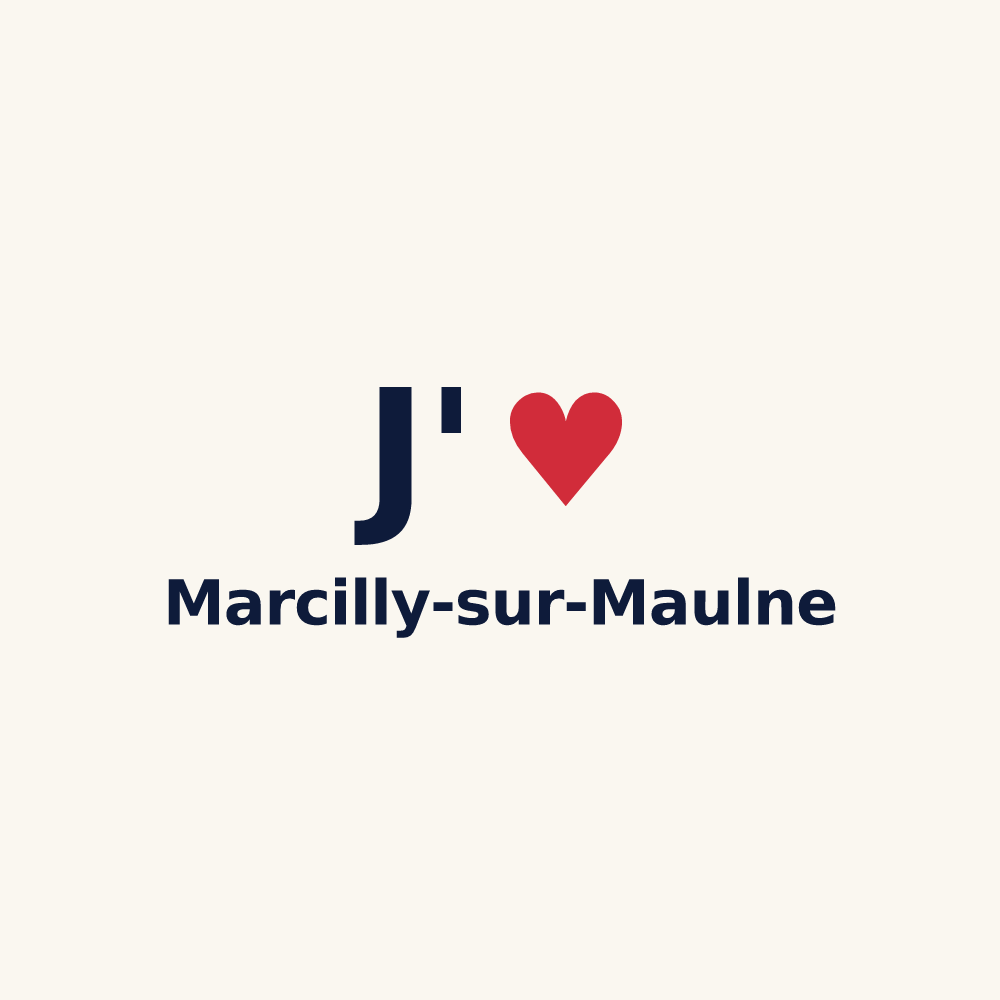 Tasse personnalisée Marcilly-sur-Maulne — design J'aime Marcilly-sur-Maulne