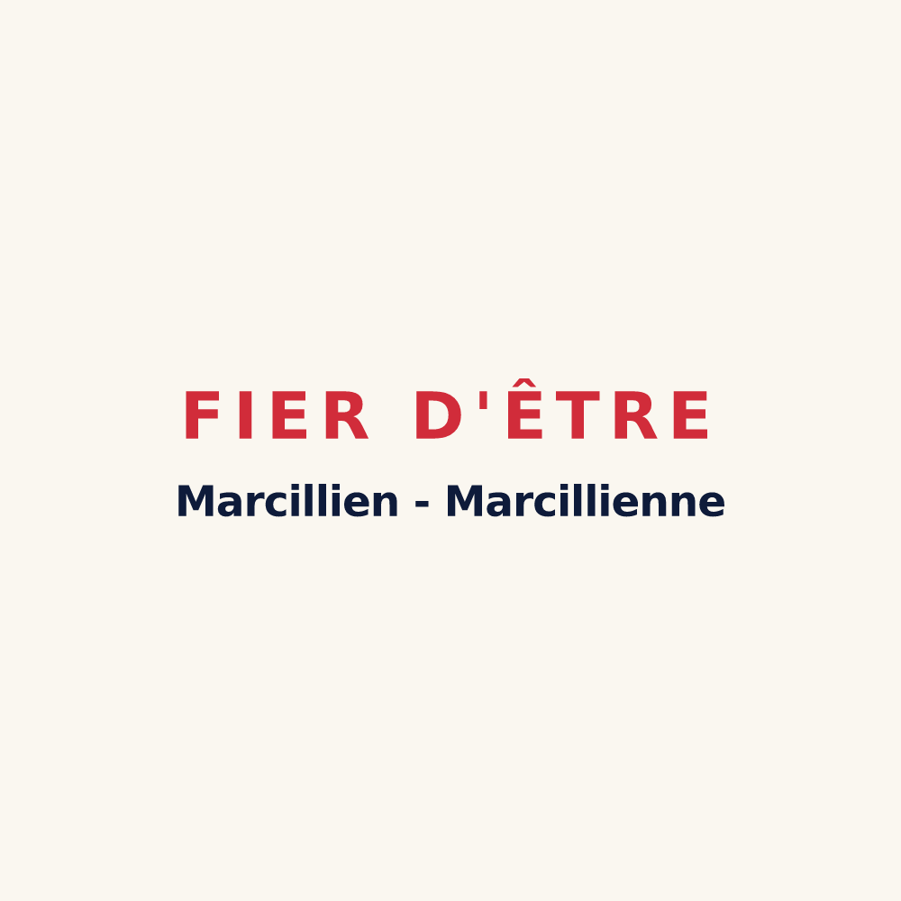 Tasse « Fier d'être Marcillien - Marcillienne » — design pour Marcilly-sur-Tille