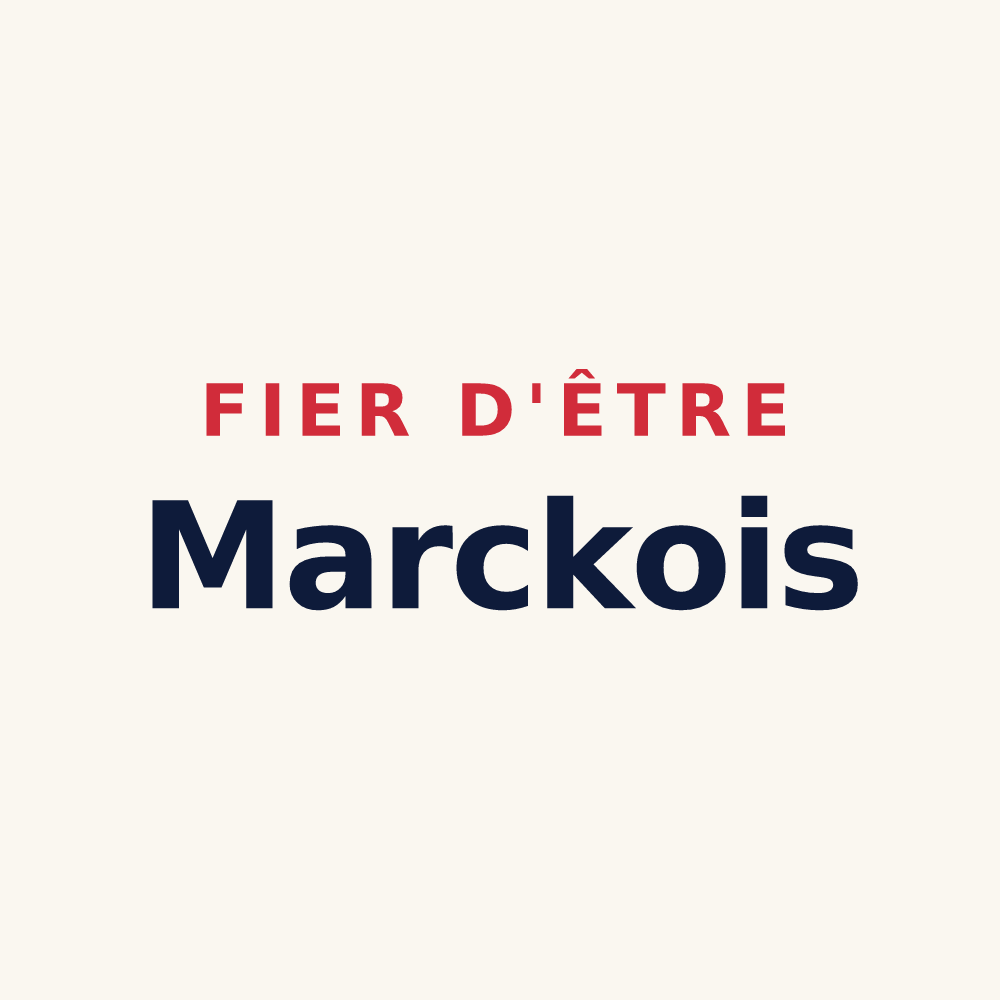 Tasse « Fier d'être Marckois » — design pour Marck