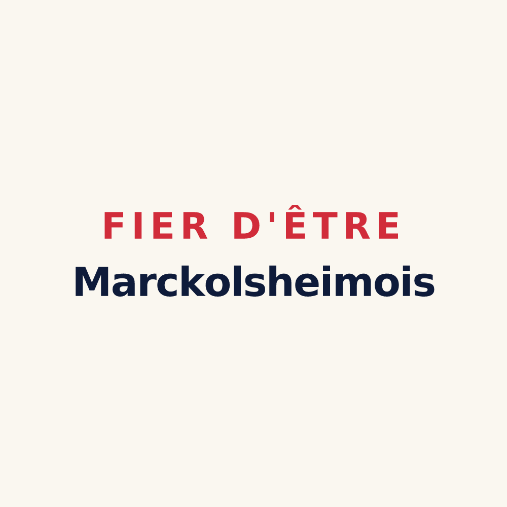 Tasse « Fier d'être Marckolsheimois » — design pour Marckolsheim
