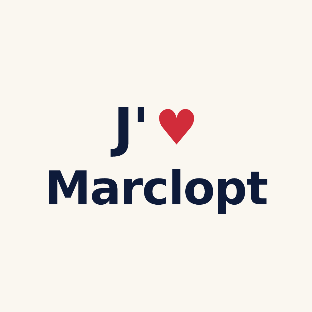 Tasse personnalisée Marclopt — design J'aime Marclopt