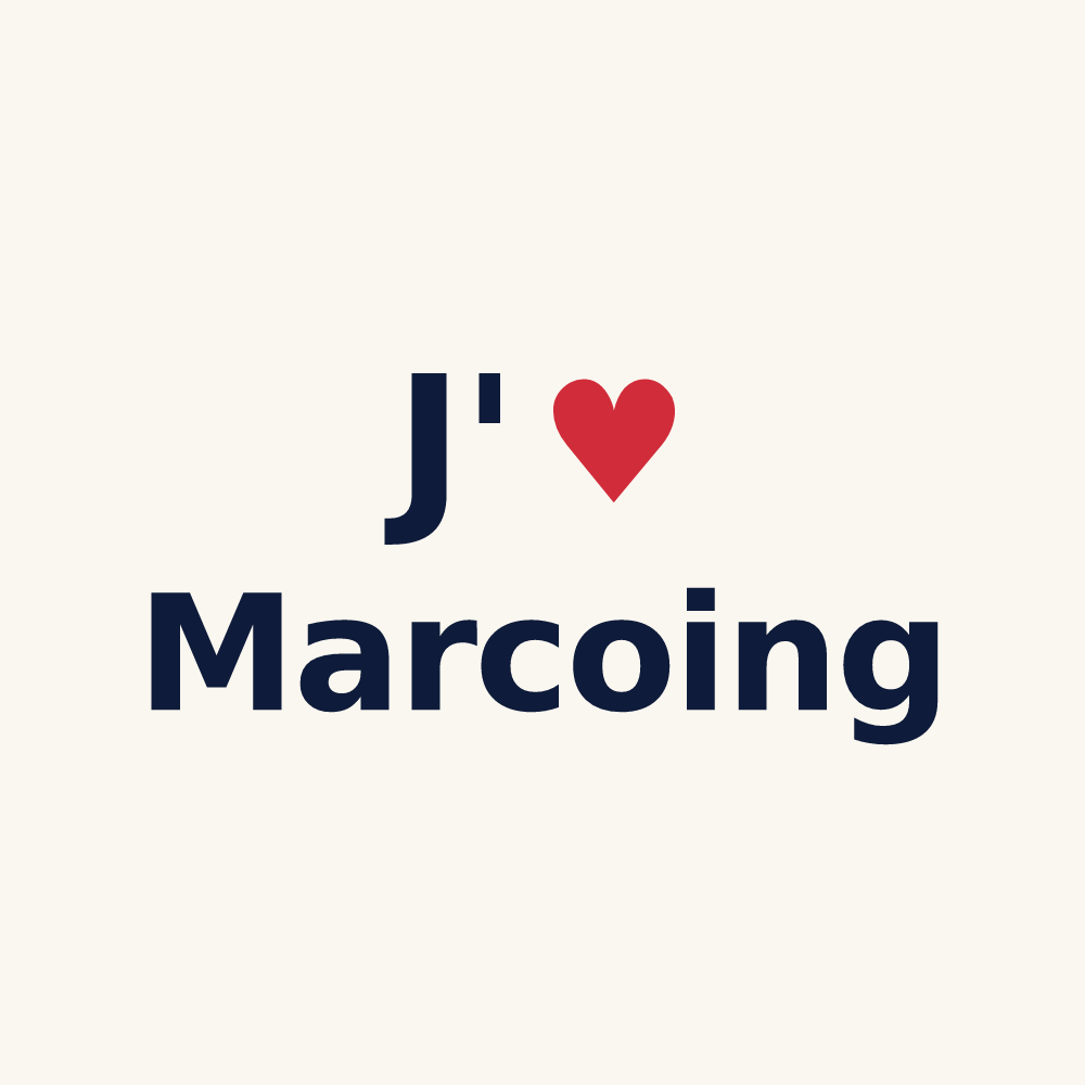 Tasse personnalisée Marcoing — design J'aime Marcoing