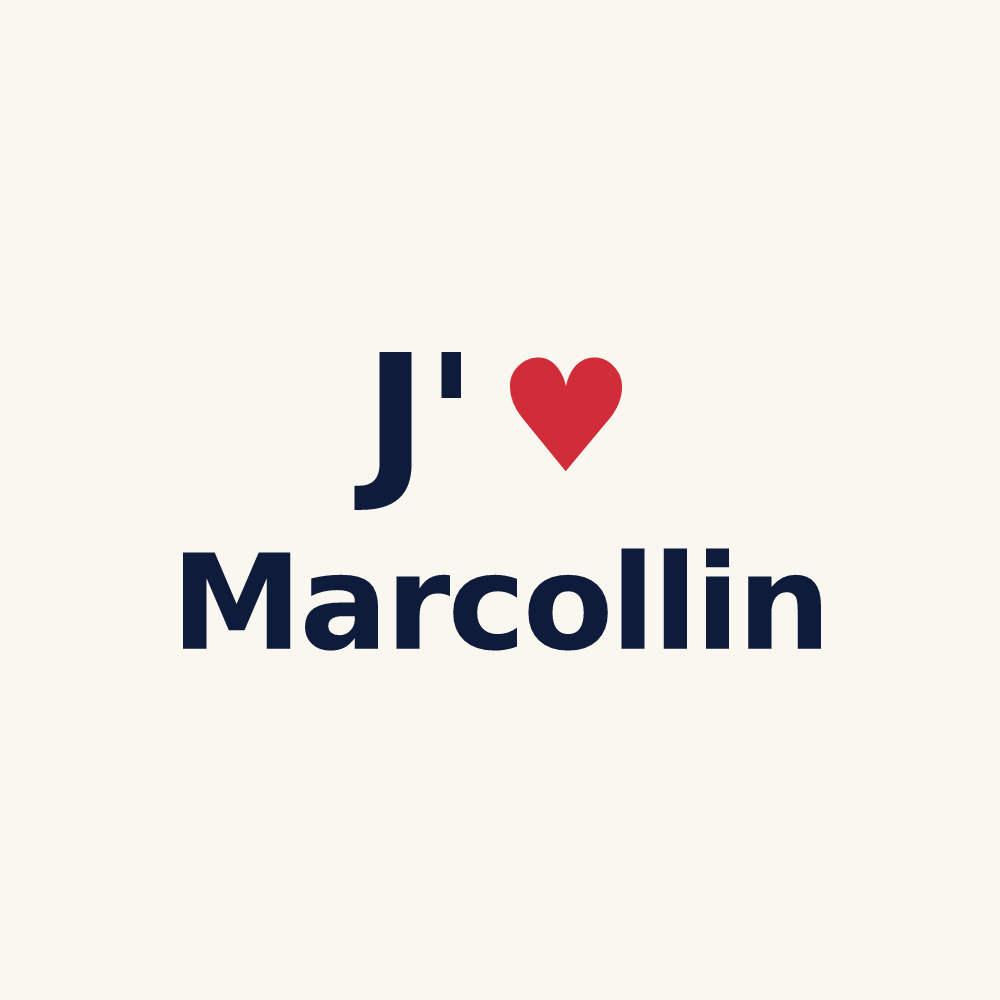 Tasse personnalisée Marcollin — design J'aime Marcollin