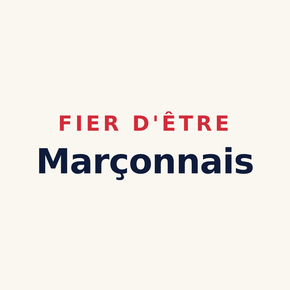 Tasse « Fier d'être Marçonnais » — design pour Marçon