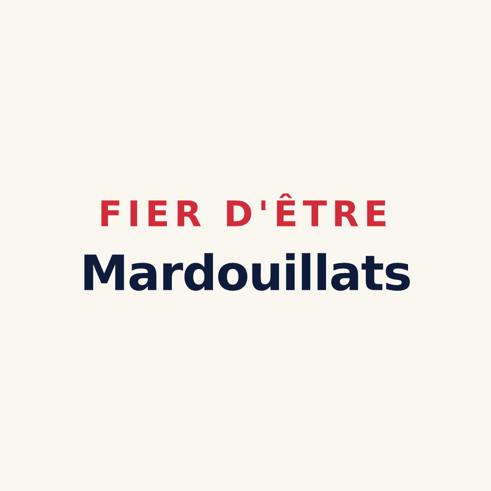 Tasse « Fier d'être Mardouillats » — design pour Mardeuil