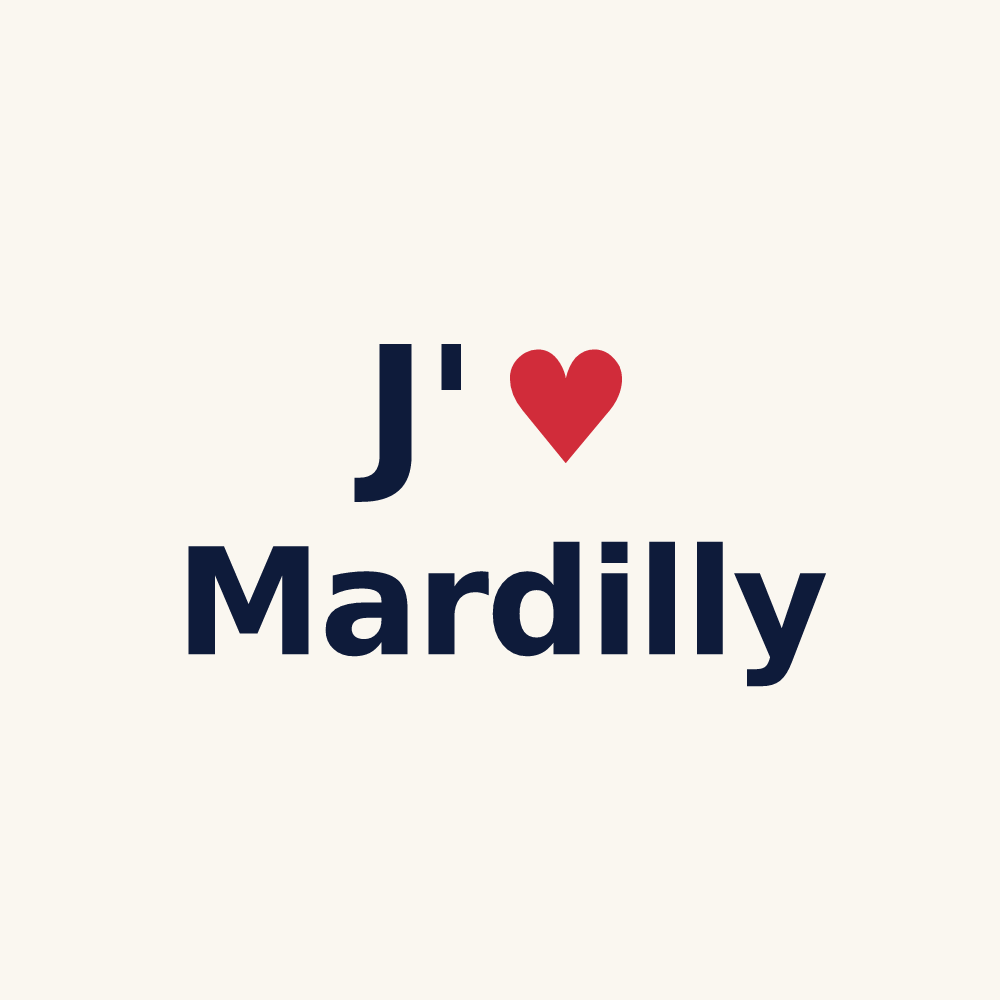 Tasse personnalisée Mardilly — design J'aime Mardilly