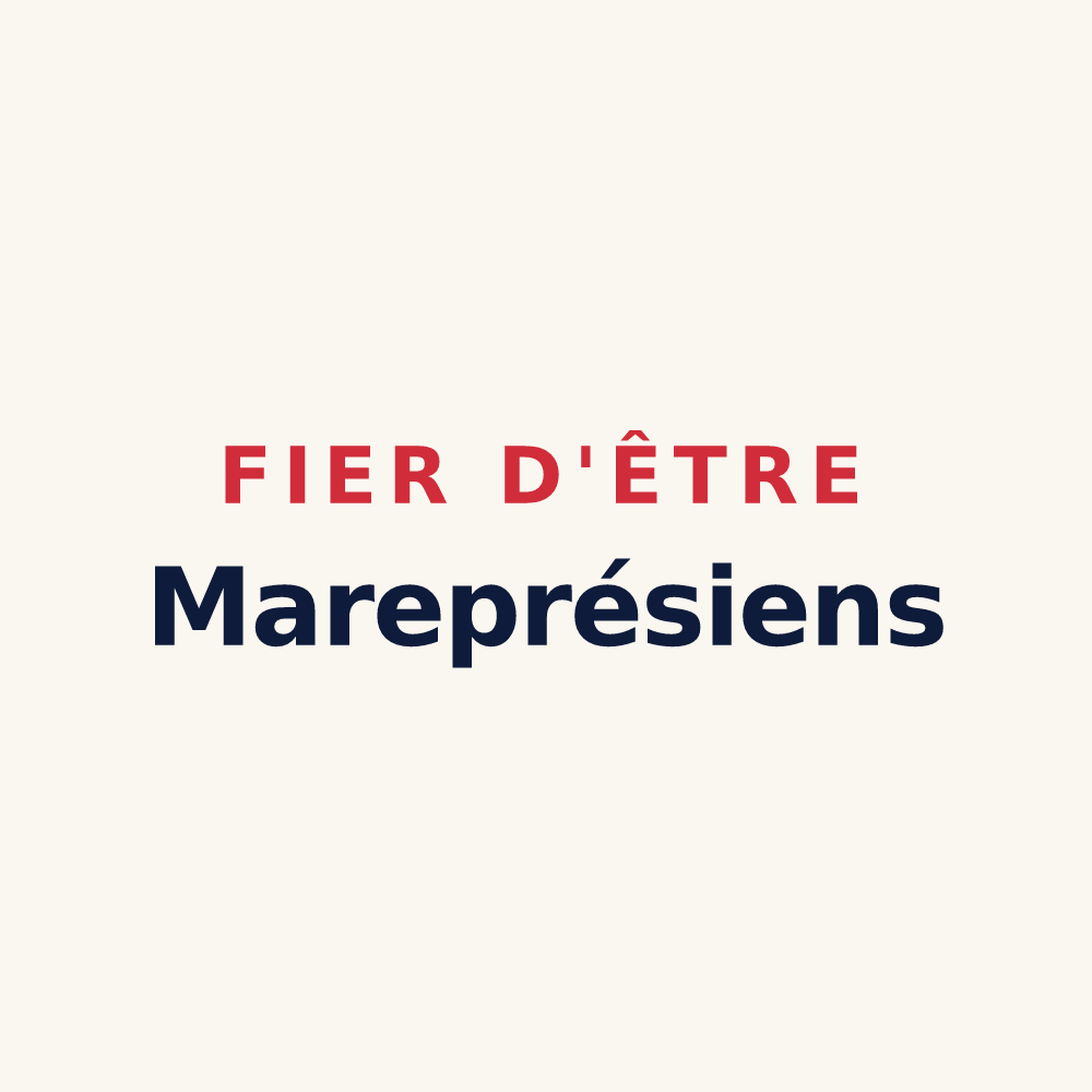Tasse « Fier d'être Mareprésiens » — design pour Mareau-aux-Prés