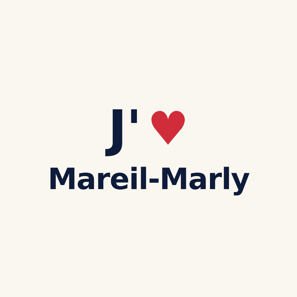 Tasse personnalisée Mareil-Marly — design J'aime Mareil-Marly
