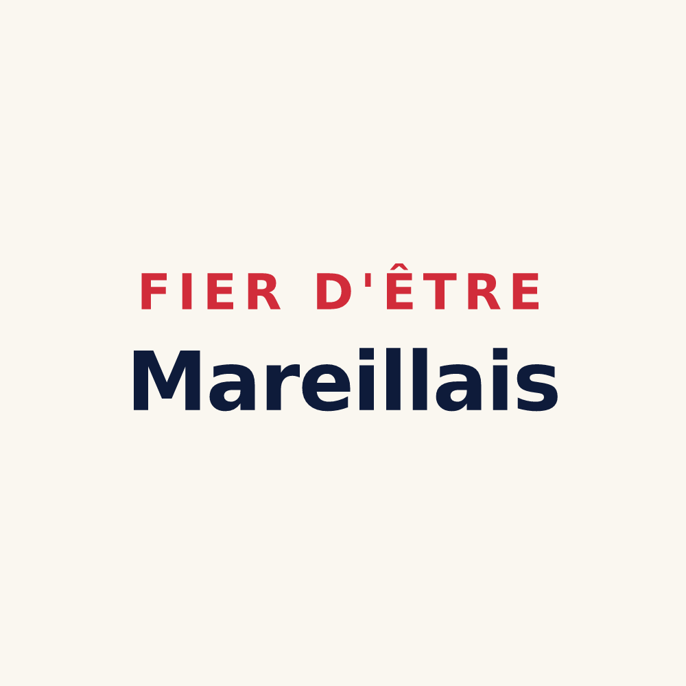 Tasse « Fier d'être Mareillais » — design pour Mareil-sur-Loir