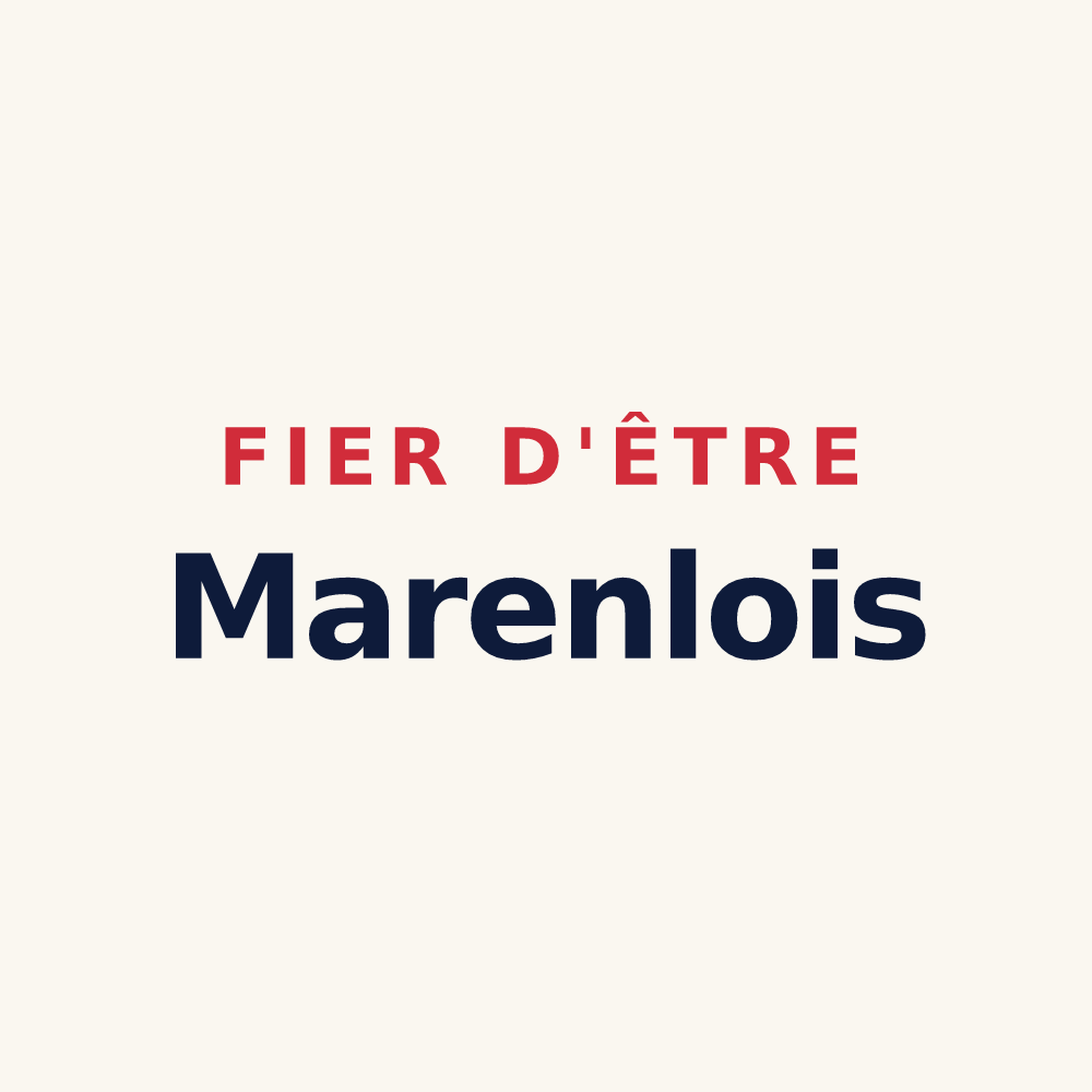 Tasse « Fier d'être Marenlois » — design pour Marenla
