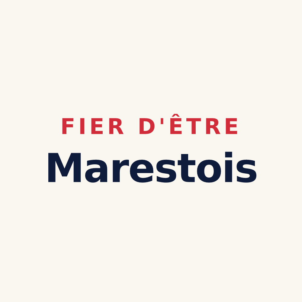 Tasse « Fier d'être Marestois » — design pour Marest