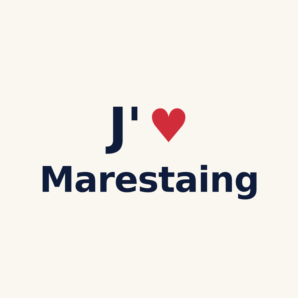 Tasse personnalisée Marestaing — design J'aime Marestaing