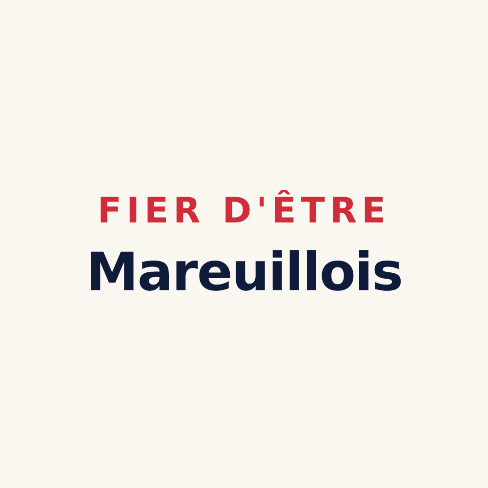 Tasse « Fier d'être Mareuillois » — design pour Mareuil-sur-Ourcq