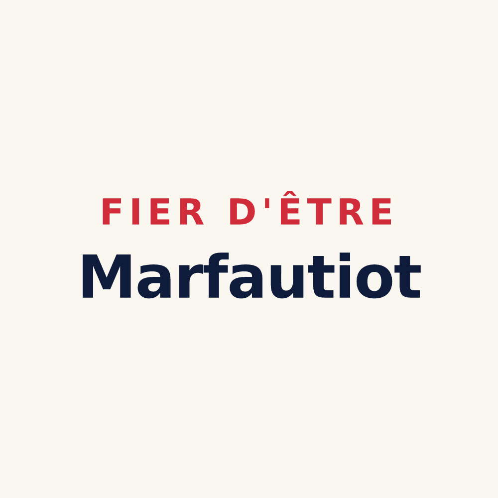 Tasse « Fier d'être Marfautiot » — design pour Marfaux
