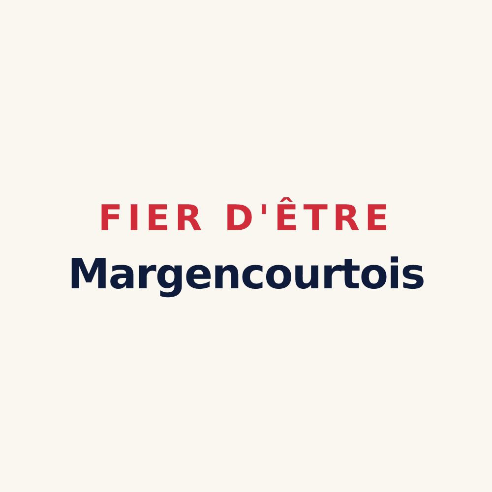 Tasse « Fier d'être Margencourtois » — design pour Margerie-Hancourt