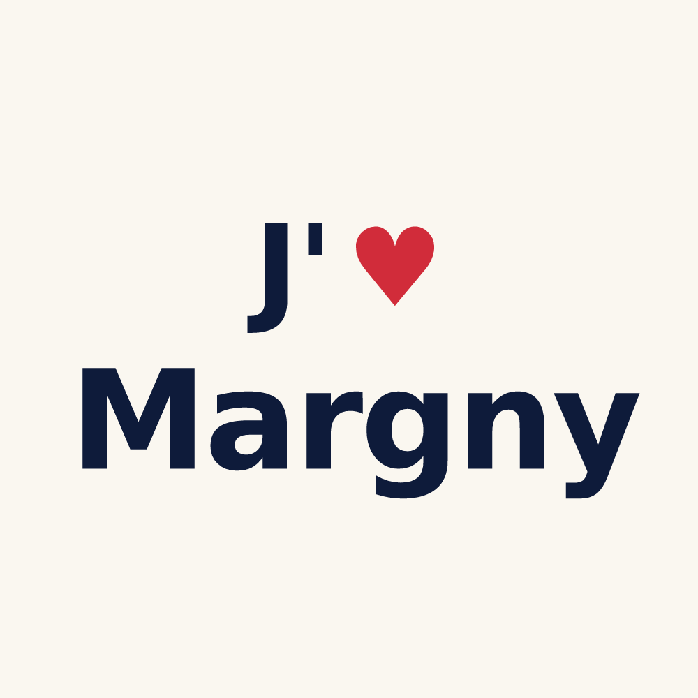 Tasse personnalisée Margny — design J'aime Margny