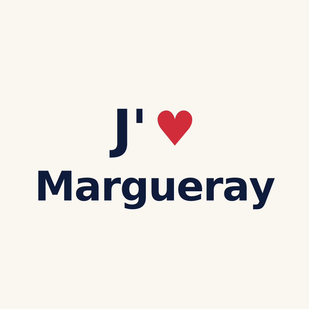 Tasse personnalisée Margueray — design J'aime Margueray