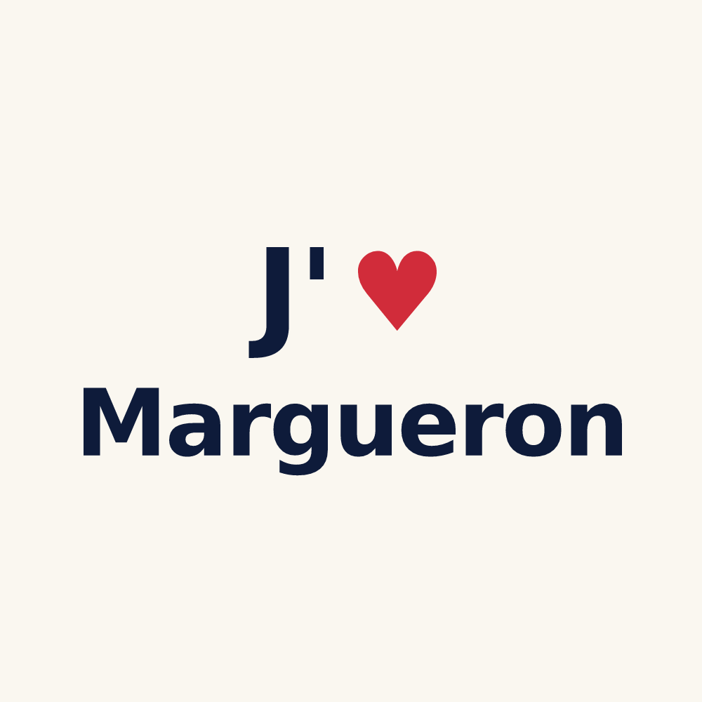 Tasse personnalisée Margueron — design J'aime Margueron