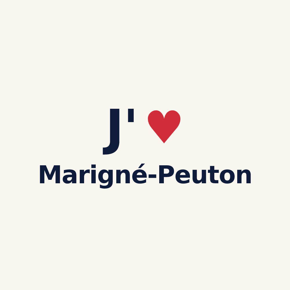 Tasse personnalisée Marigné-Peuton — design J'aime Marigné-Peuton