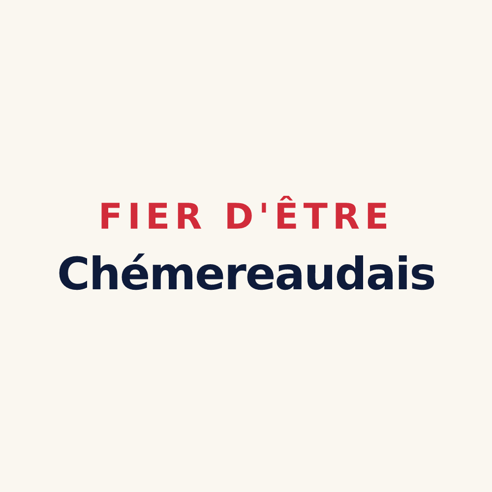 Tasse « Fier d'être Chémereaudais » — design pour Marigny-Chemereau