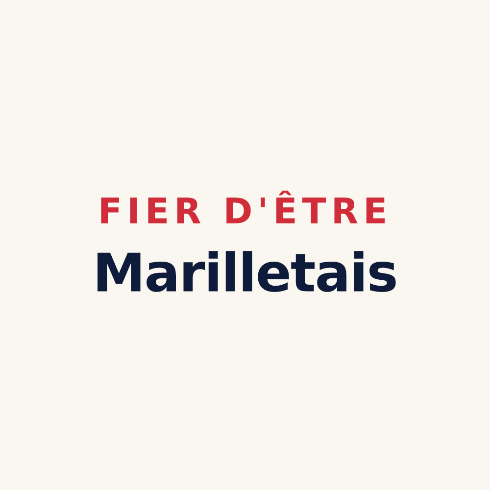 Tasse « Fier d'être Marilletais » — design pour Marillet