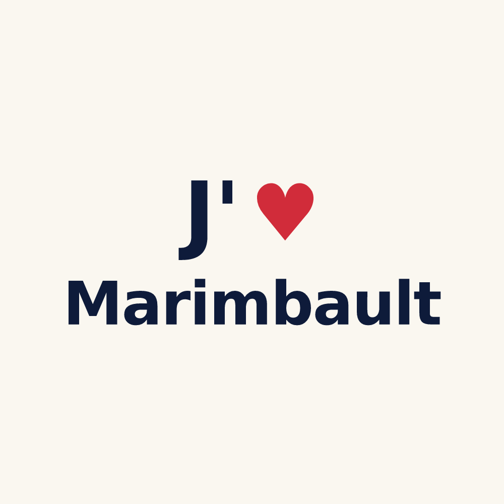 Tasse personnalisée Marimbault — design J'aime Marimbault