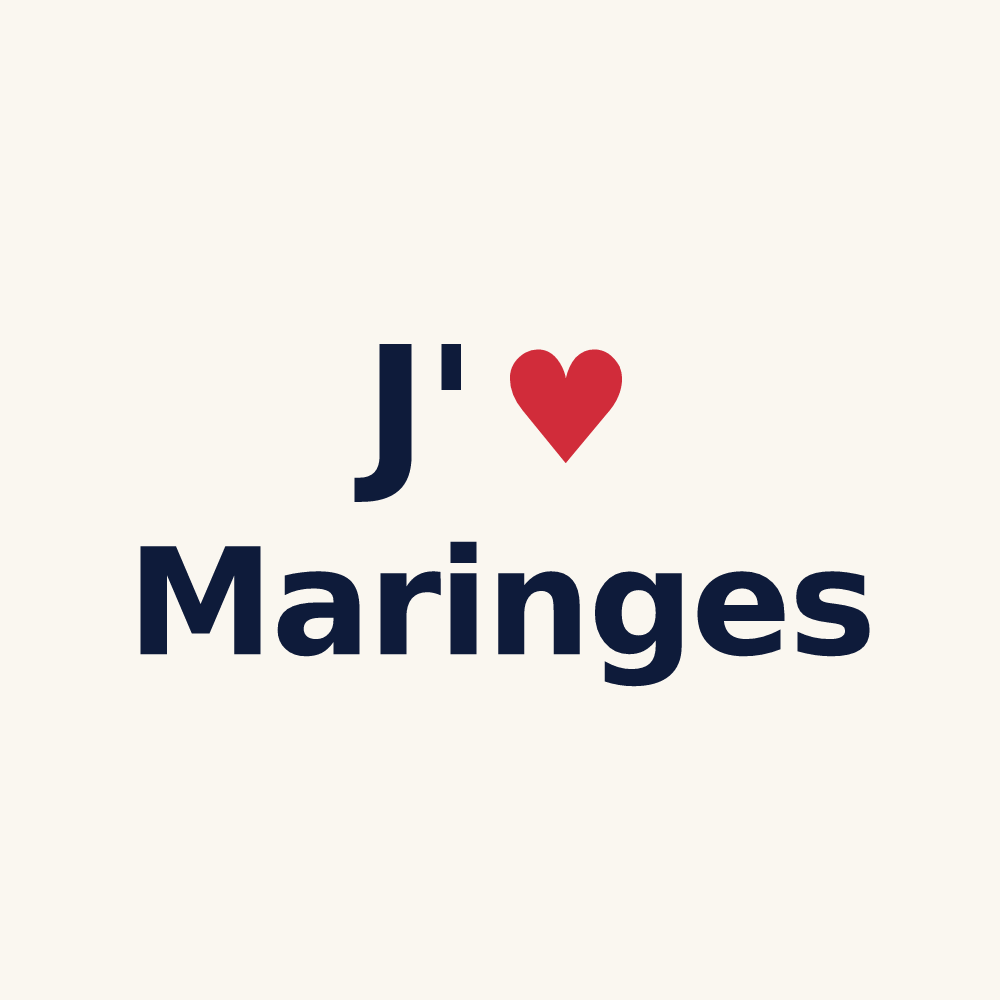 Tasse personnalisée Maringes — design J'aime Maringes